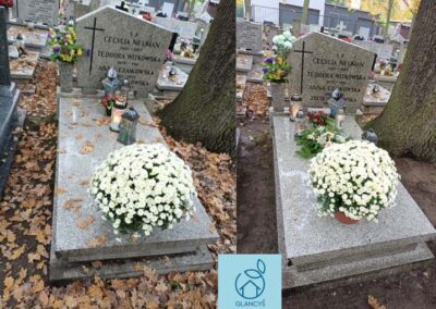 Sprzątanie grobów i czyszczenie nagrobków