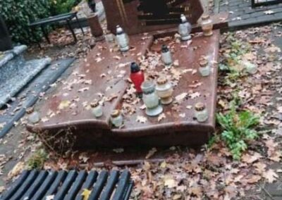 Sprzątanie grobów i czyszczenie nagrobków