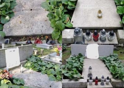 Sprzątanie grobów i czyszczenie nagrobków