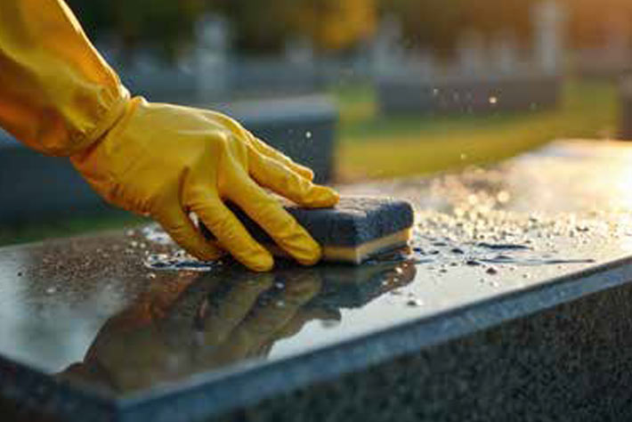 Sprzątanie grobów i czyszczenie nagrobków